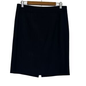 J Crew The Pencil Skirt Womens 10 Wool Business Career Chic Lined Preppy Black